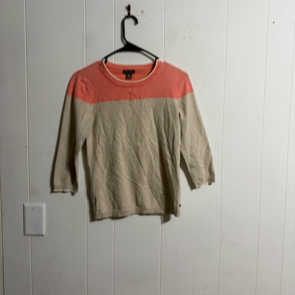 Eddie Bauer Other - Eddie Bauer Coral and Cream Sweater